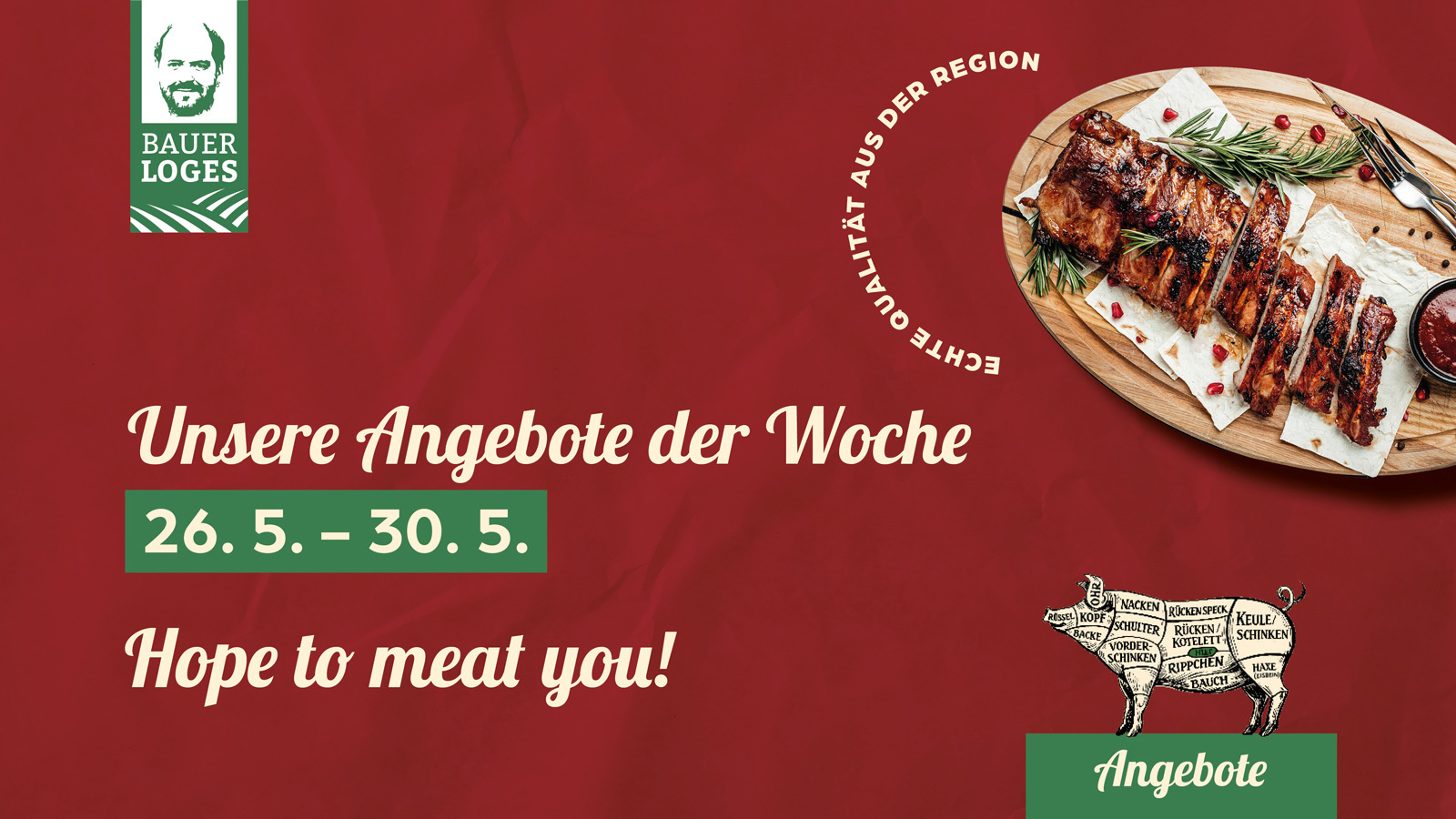 Bauer Loges präsentiert neue Wochenangebote mit Spare Ribs, Sülze und hausgemachtem Kartoffelsalat