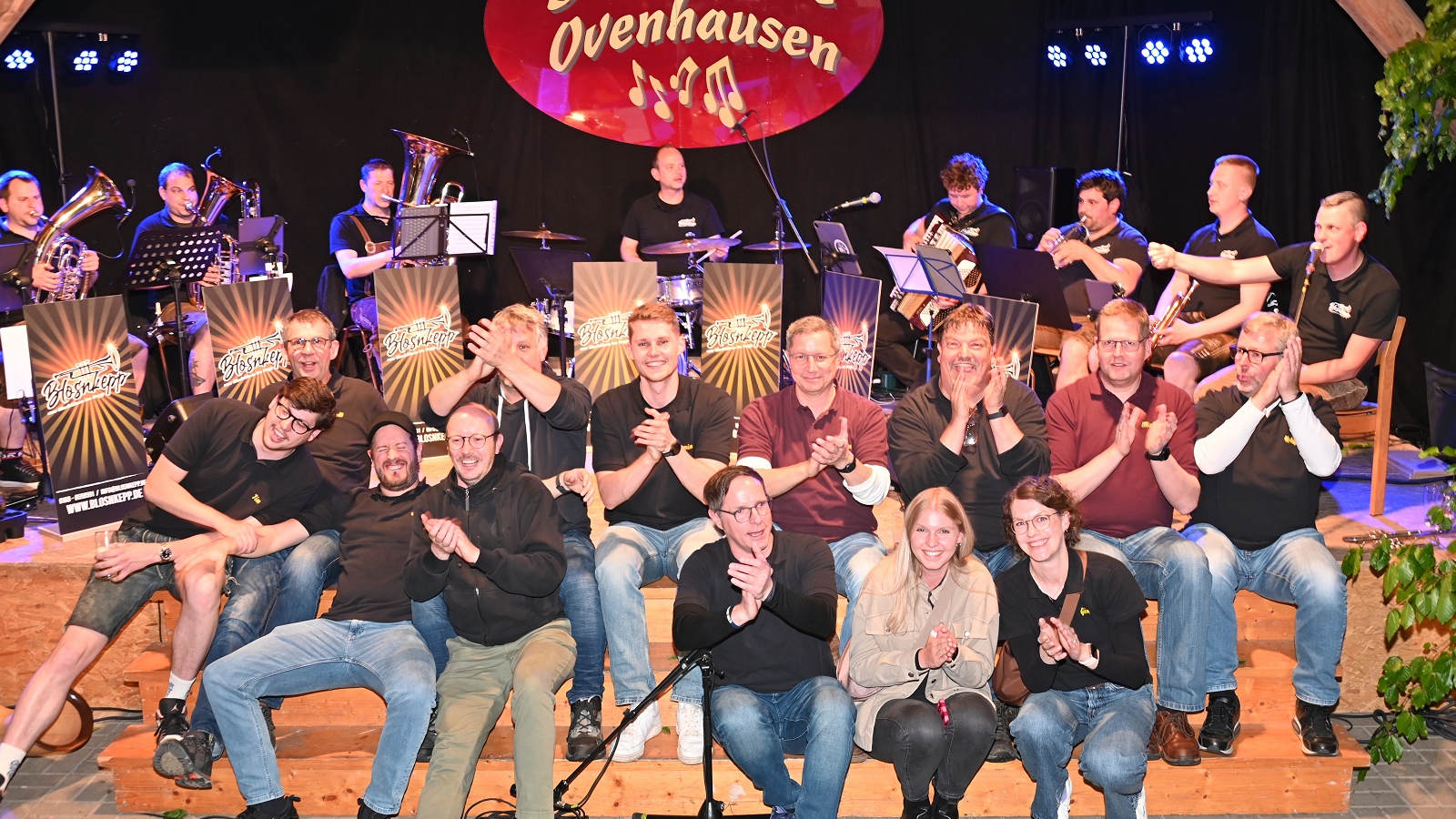 Blaskapelle Ovenhausen feiert 45-jähriges Bestehen im Schafstall am Dreiort